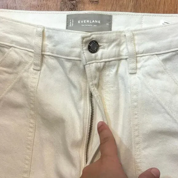NWOT Everlane The Carpenter Jean In Bone Size 28 - Picture 6 of 9